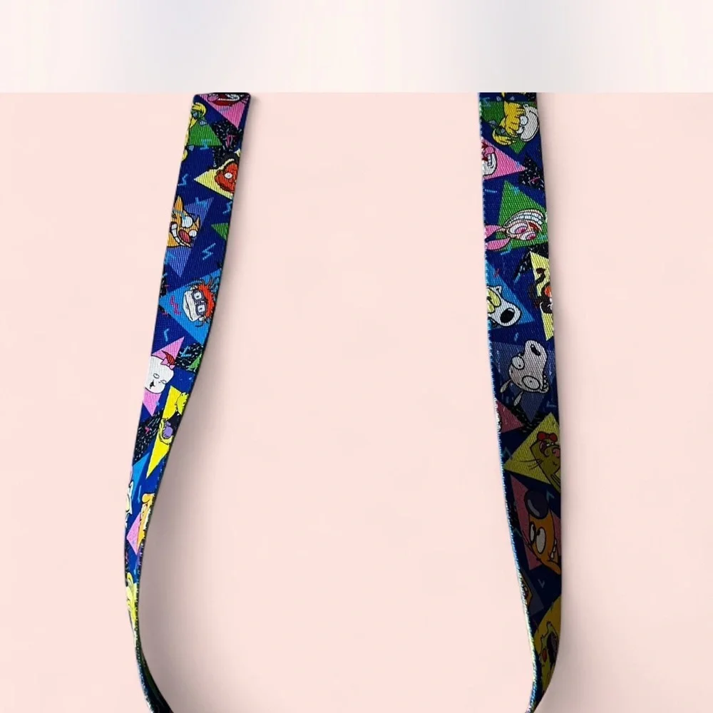Vibrant Blue and Green Patterned Belts